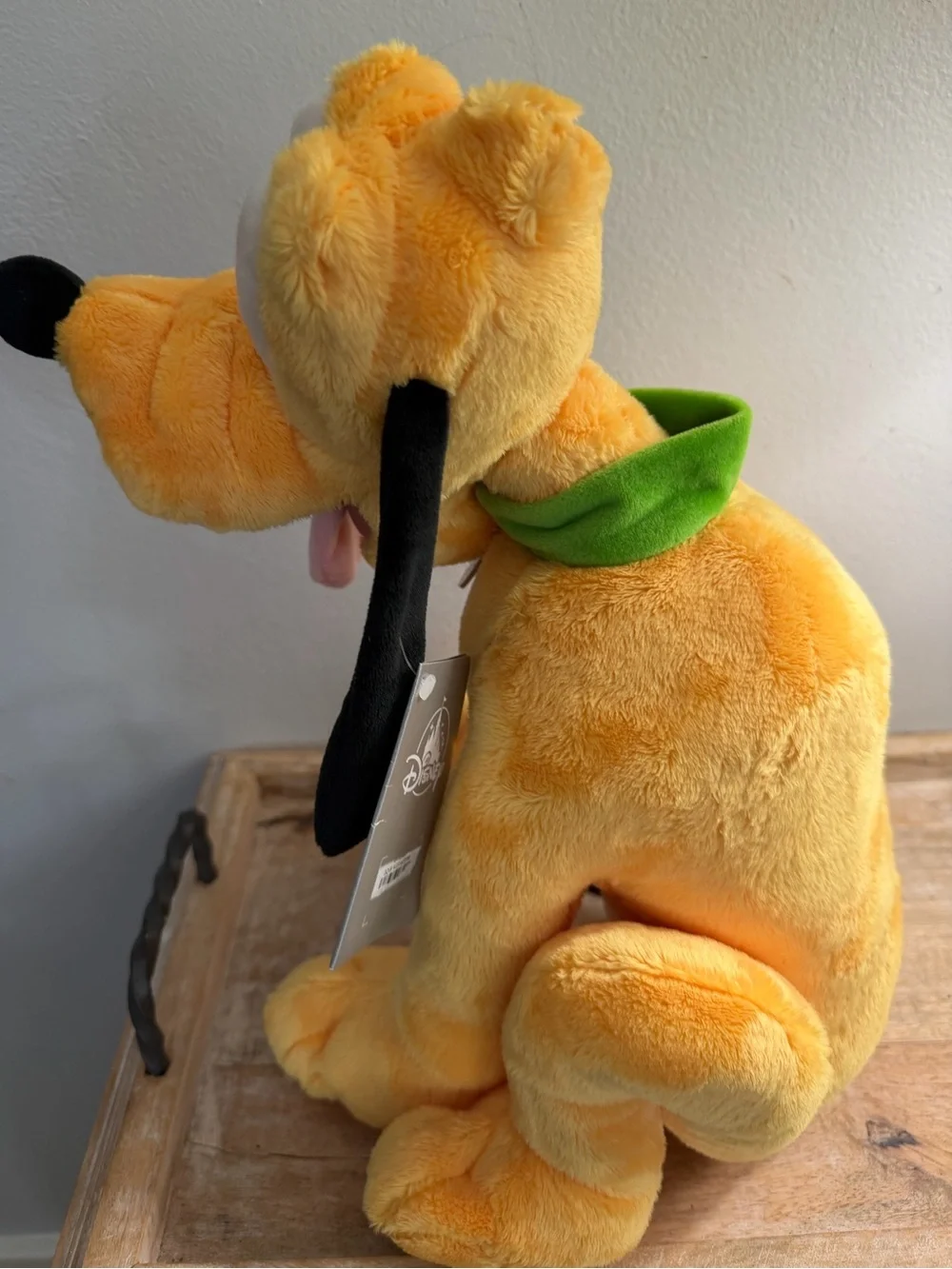 Walt Disney World Pluto Puppy Plush Tongue Out Disney Parks Exclusive w/ Tags